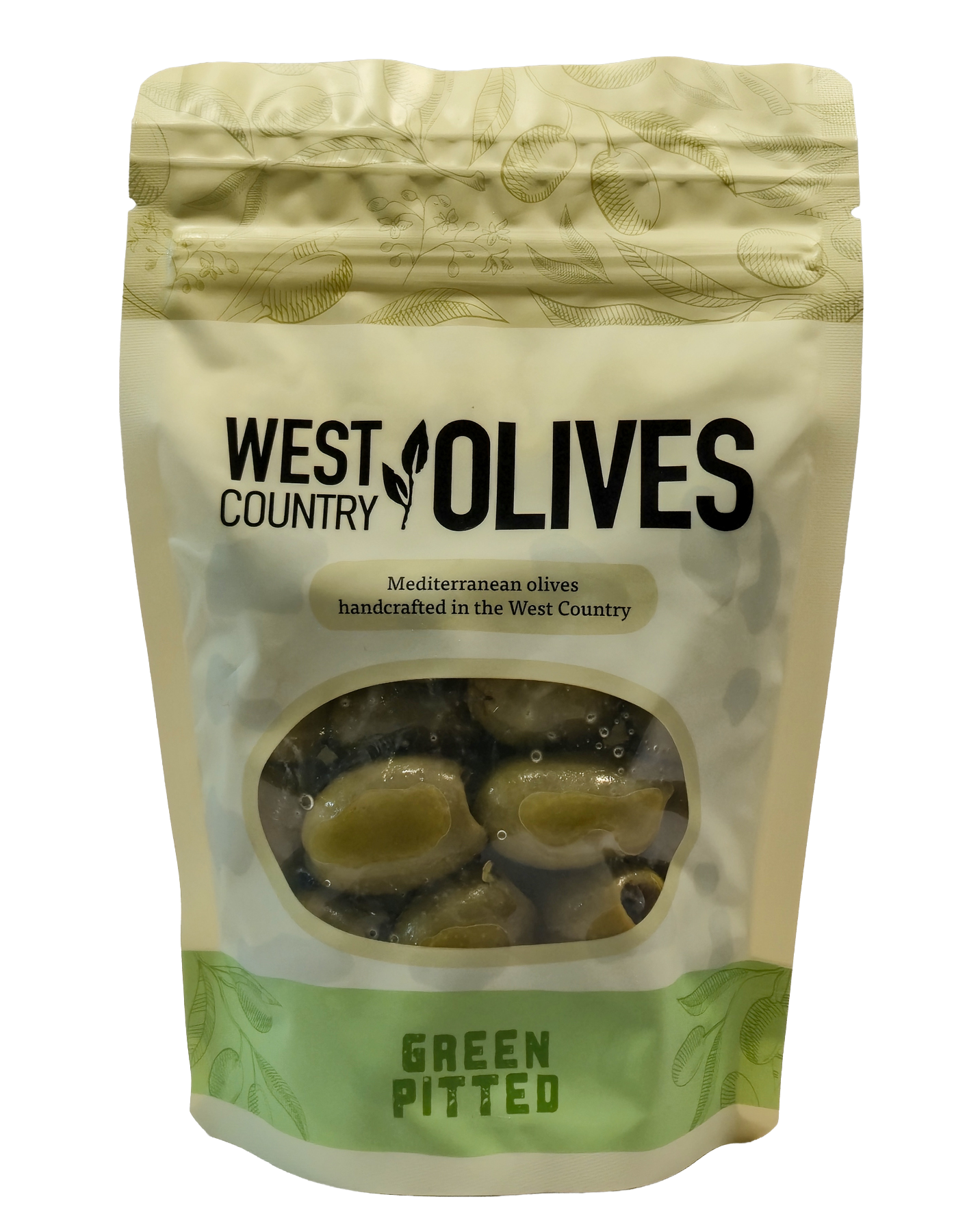 Green Pitted Olives