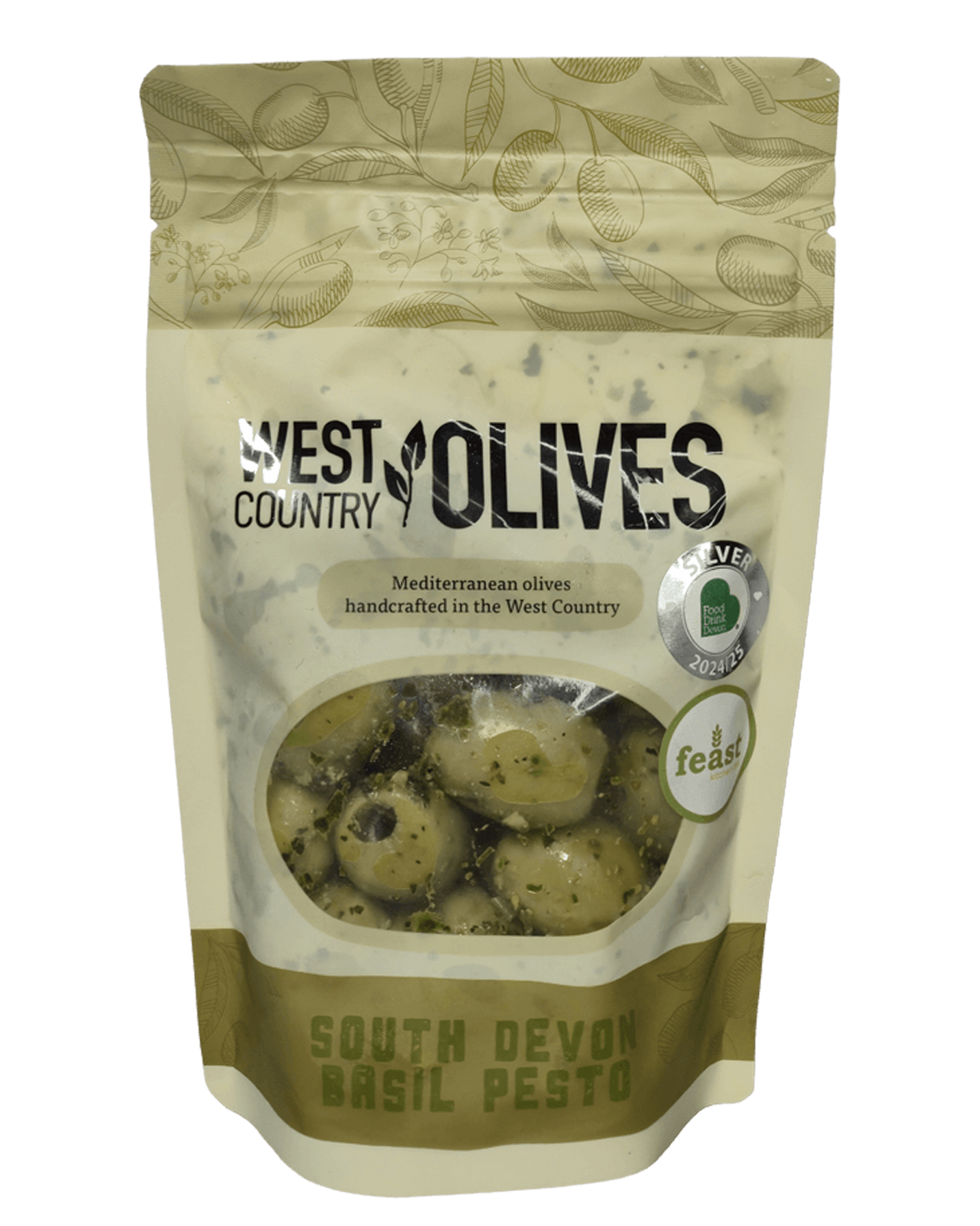 South Devon Basil Pesto Olives
