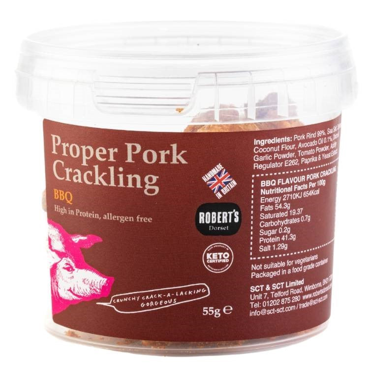 Proper Pork Crackling BBQ 55g