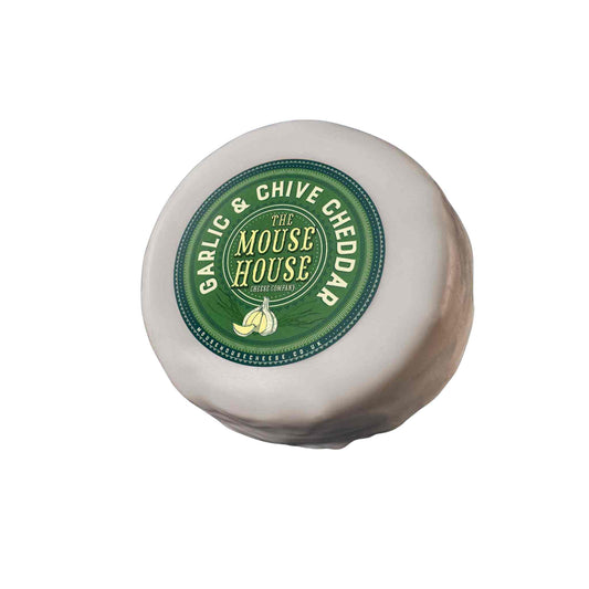 Garlic and Chive waxed cheese