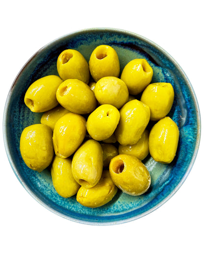 Green Pitted Olives